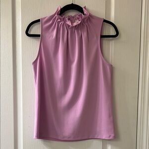 Ann Taylor Purple Ruffled Blouse